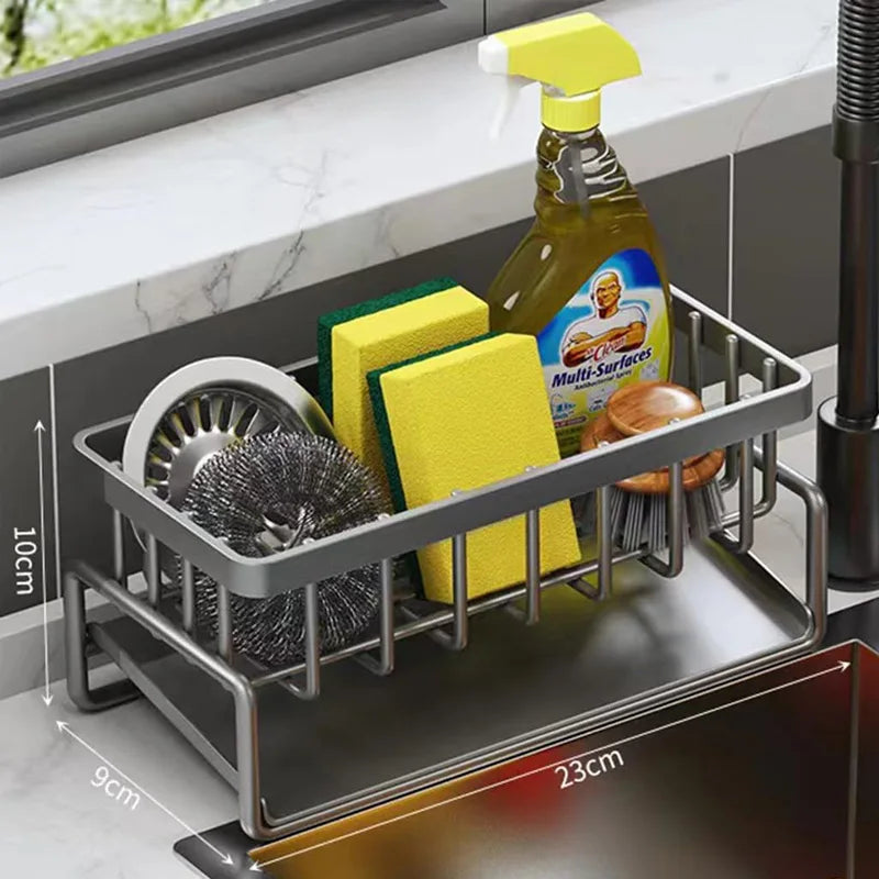Rust-Resistant Metal kitchen Storage Rack with Drain Tray