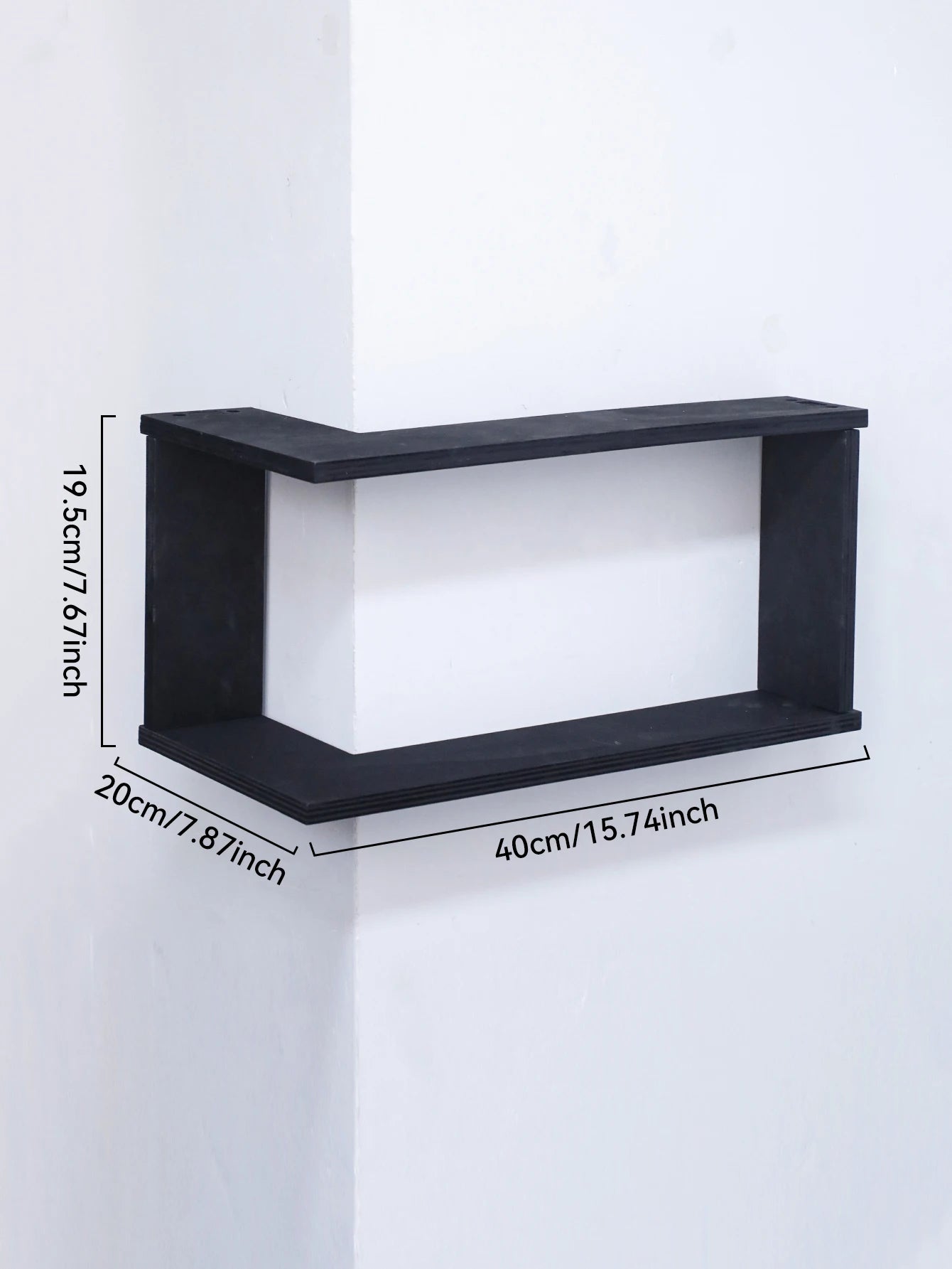 Corner Floating Wooden Shelves Wall Mounted