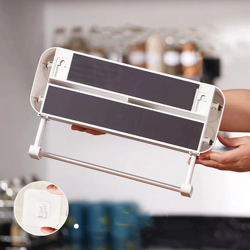 Plastic Wrap Dispenser Magnetic & Self adhesive