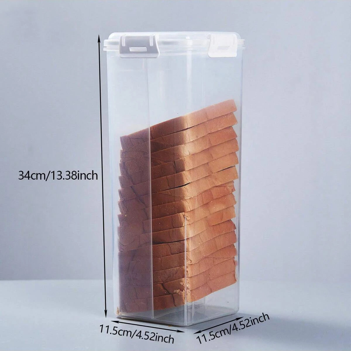 Clear Airtight Bread Box With Lid