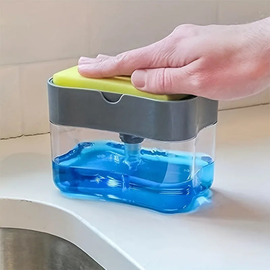 Soap Dispenser Kitchen Accessories Press type Portable Liquid Soap Dispenser Clean Cloth Dishwashing Pot Clean Tool For kitchen