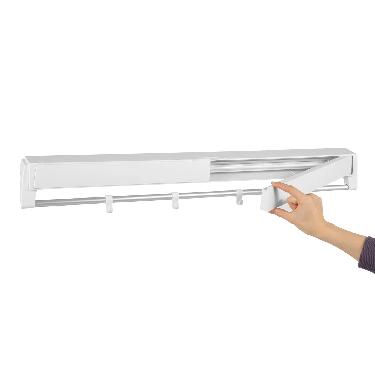 Wall Mount Retractable Clothes Drying Rack Foldable