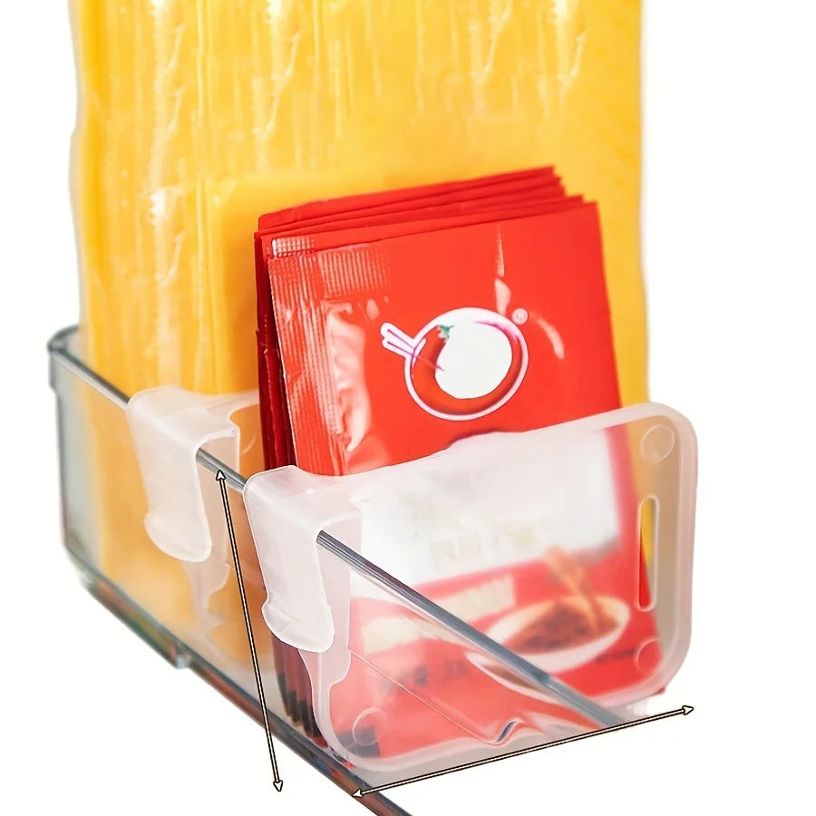 8pcs Refrigerator Side Door Sorting Partition Card