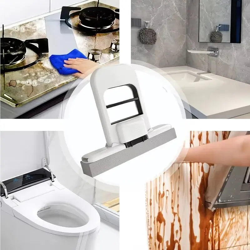 2/4pcs Self-Squeezing Sponge Mop