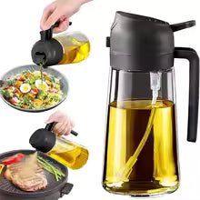 Olive Oil Dispenser,2in1 Oil Sprayer & Pourer