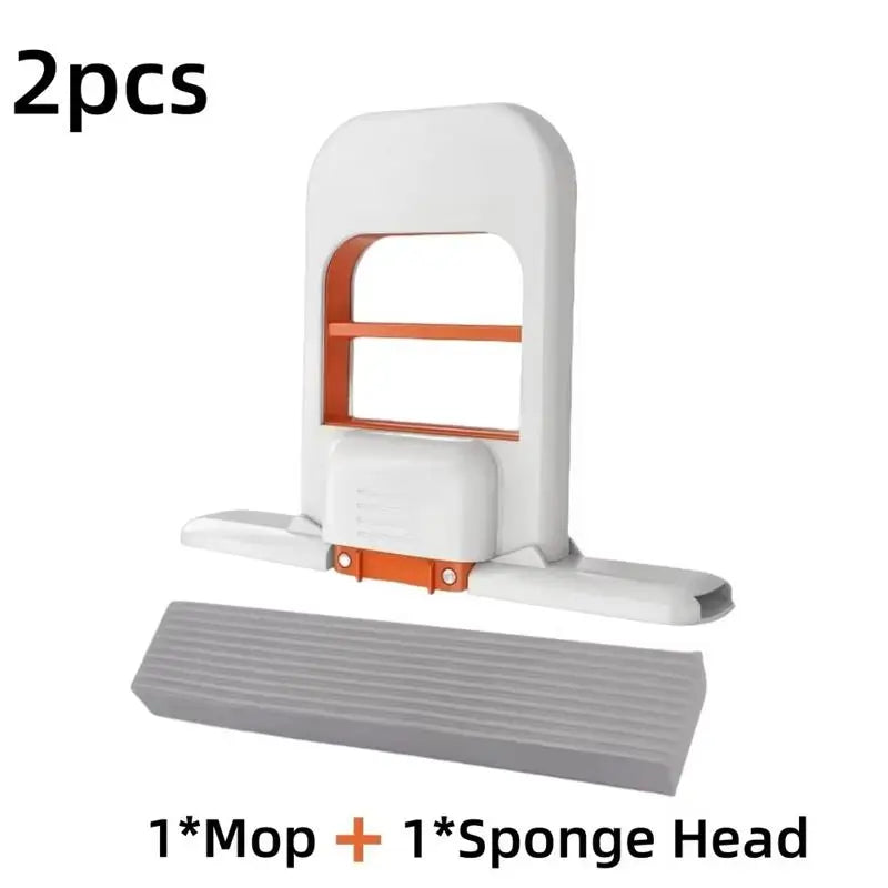 2/4pcs Self-Squeezing Sponge Mop