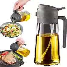 Olive Oil Dispenser,2in1 Oil Sprayer & Pourer