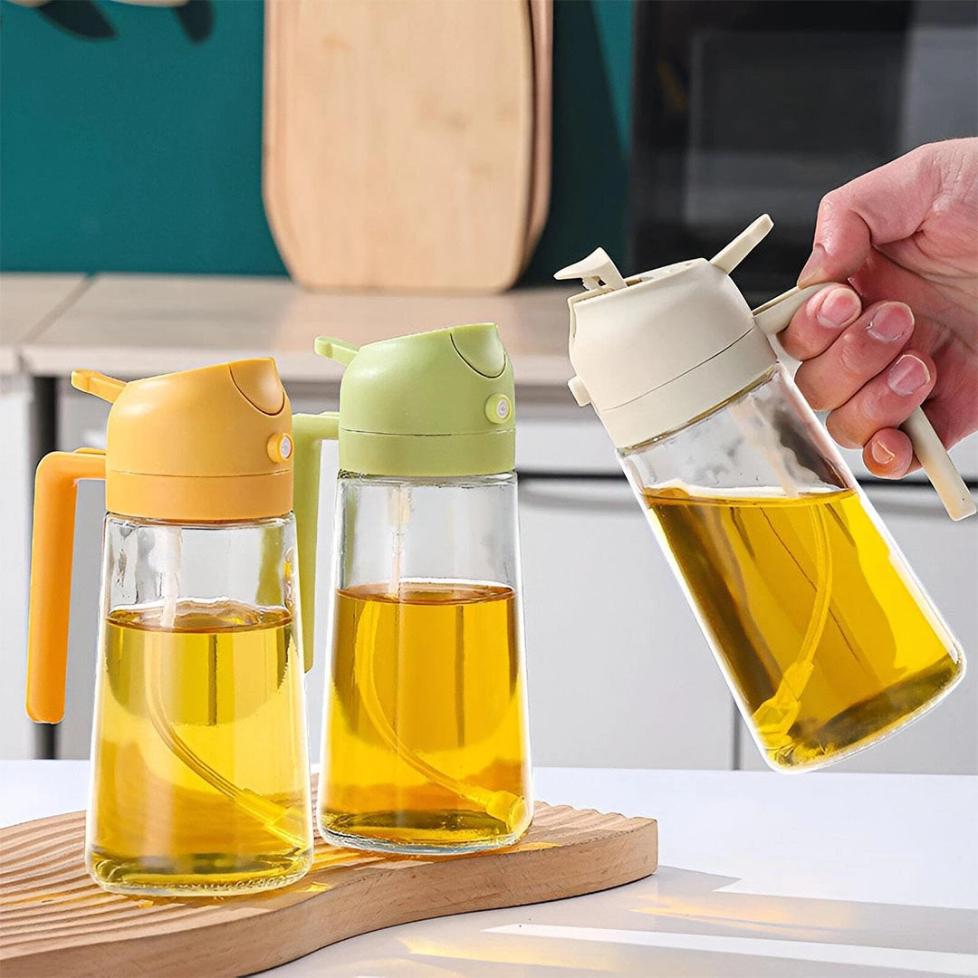 Olive Oil Dispenser,2in1 Oil Sprayer & Pourer
